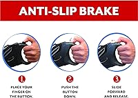 Vista 4 de SmartLead - Correa de nailon para perro retráctil, reflectante, resistente de 16 pies, sin enredos, tecnología de freno antideslizante, mango