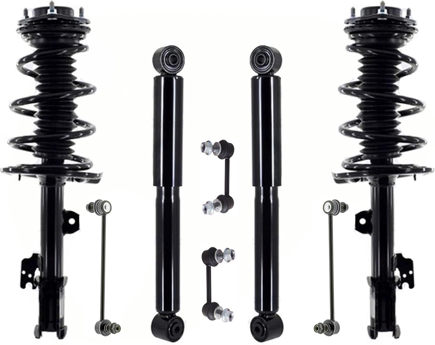 Front Complete Struts Rear Shocks & Links Replacement Pars For 20142019 Toyota