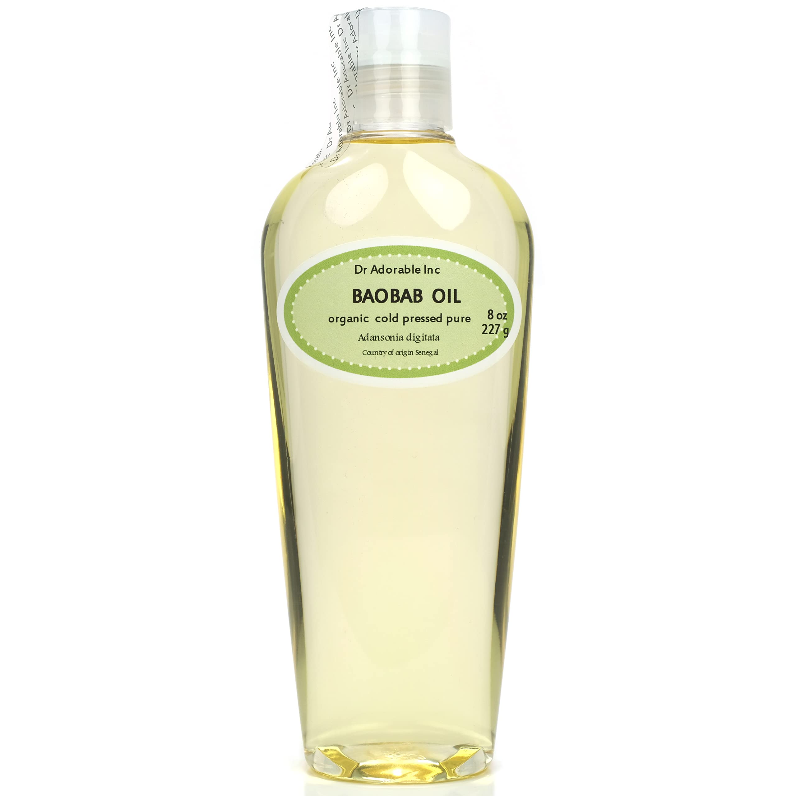Dr Adorable - 8 oz - Baobab Oil - 100% Pure Natural Cold Pressed Organic
