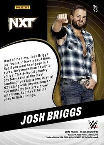 Miniatura 2 de 2023 Panini Revolution Wrestling #95 Josh Briggs NXT 2.0 Official WWE Trading Card (Straight from pack and box, Near Mint to Mint Condition)
