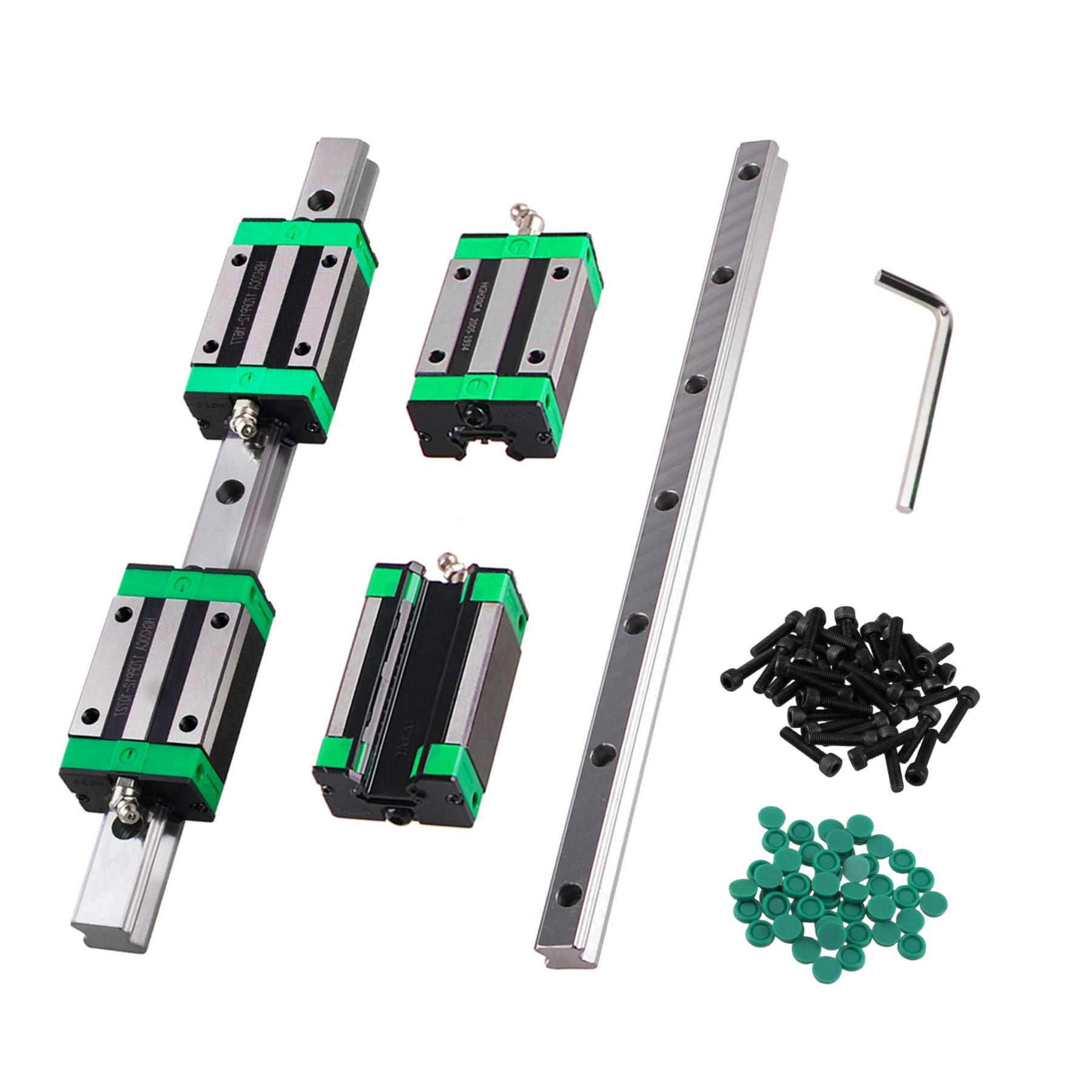 ANWOK 2Pcs Linear Rail HGR20-1200mm 4Pcs HGH20CA Square Type Carriage Bearing Block Linear Guide Rail Set Slide Guide Rod Overall Length 47.2 inch(1200mm) CNC 3D Printer (BDRF055263AU4V6KU17DZZKE) — Amazon image 13