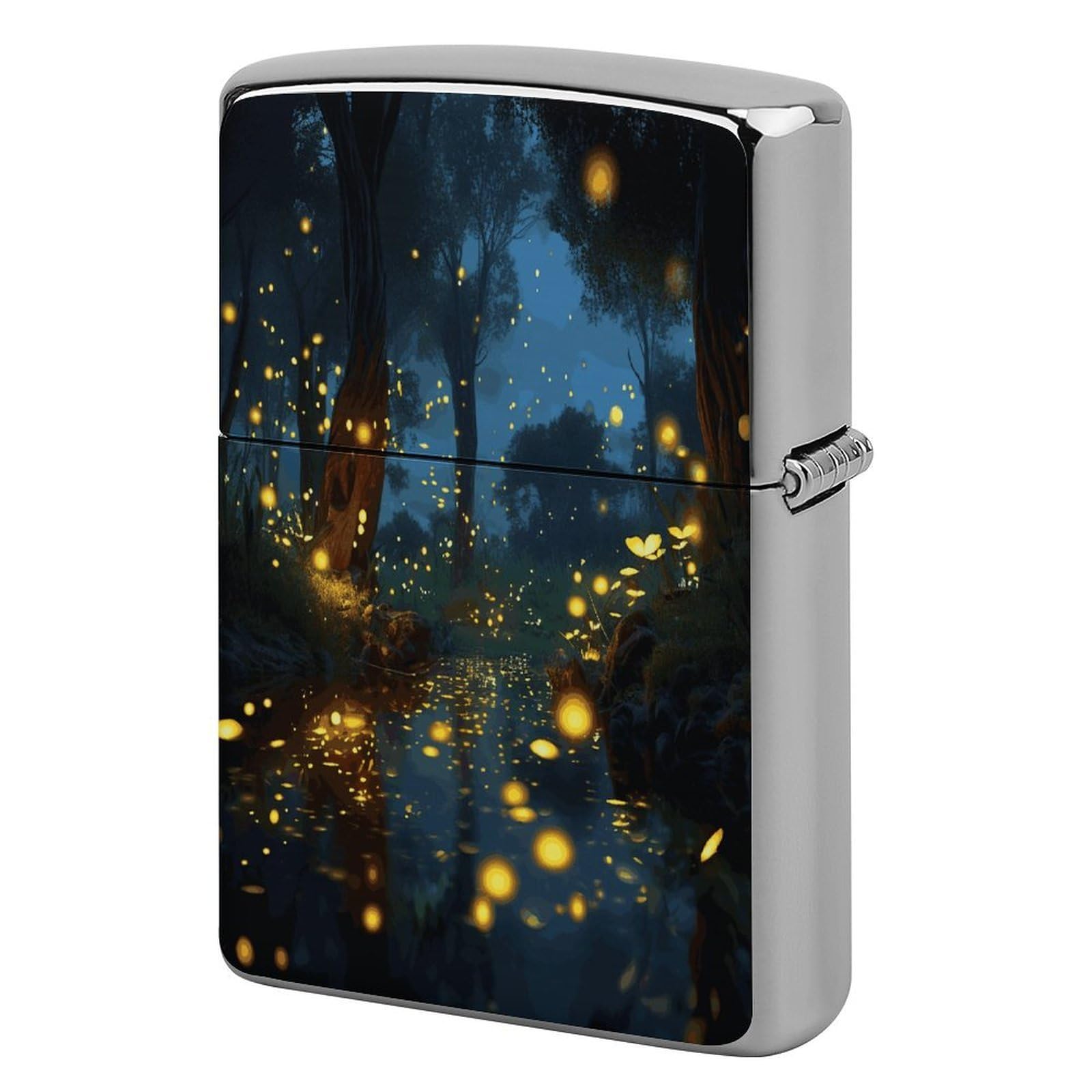 Fodpand Style Fireflies Metal Lighter Case Cover Lighter Sleeve