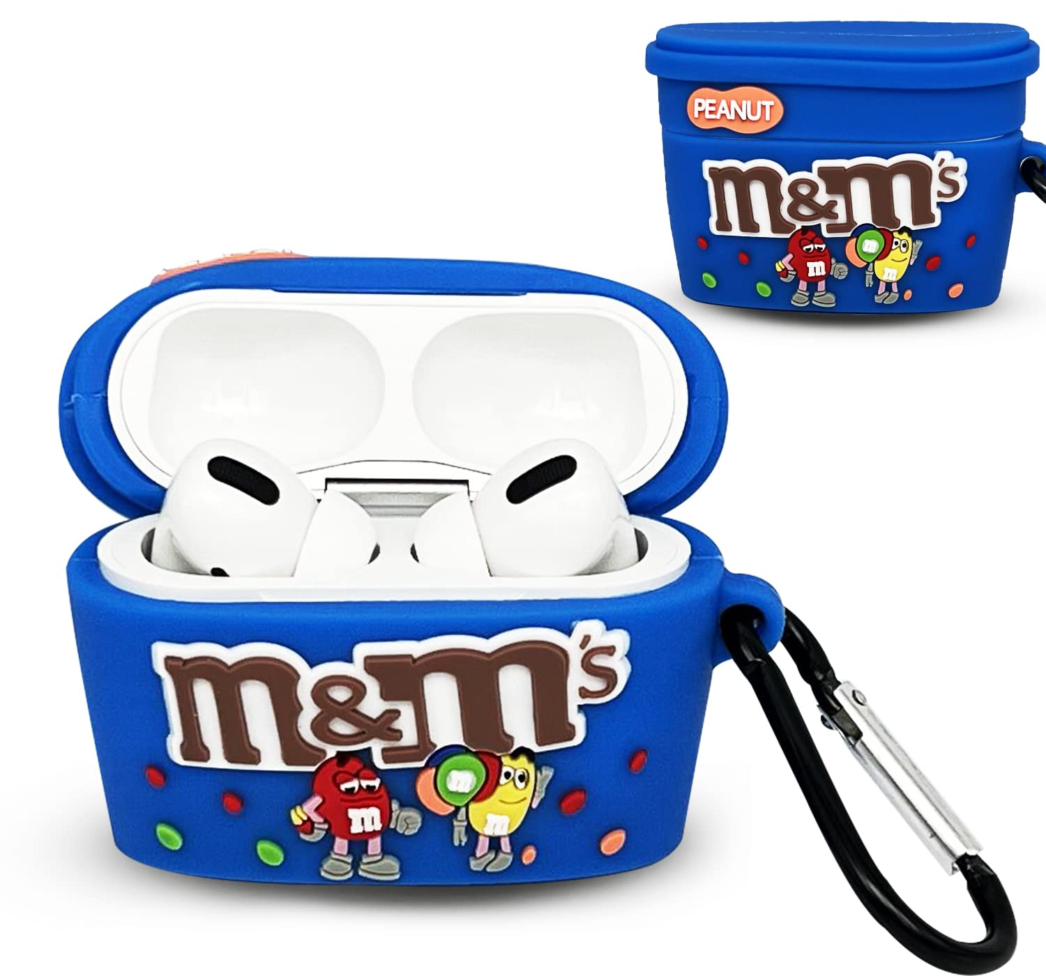 Apple AirPods 4 (ANC) 本体 M&M'sケース付 3D Airpods Pro Protective Case, Decorative Case for Airpods Box