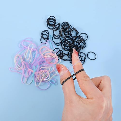 Miniatura 9 de Cuentas de cabello de 18 colores de 0.354in para trenzas de cabello, kit de cuentas de pony arcoíris para hacer joyas, cuentas Kandi para hacer
