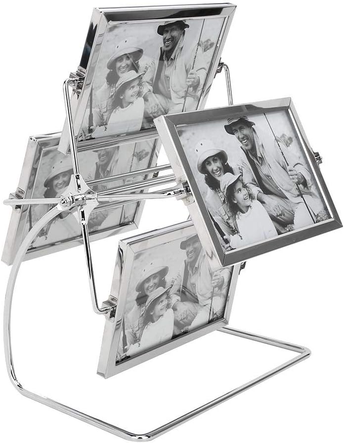 Metal Photo Frame, Ferris Wheel Rotatable Picture Display Photography Studio Rotating Photo Frame For 6X4Inch Photo