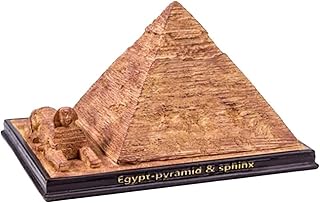 彫刻 置物・オブジェ 樹脂エジプトのピラミッド像の置物世界的に有名な建物のデスクトップディスプレイフィギュア旅行グッズお土産テーブルの装飾のため 工芸品の彫刻