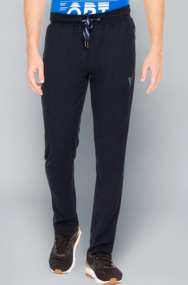 Van Heusen Men Athleisure Smart Tech Regular Fit Trackpants - Easy Stain Release, Anti Stat, Ultra Soft