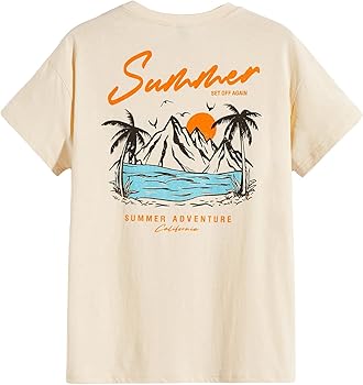 SOLY HUX Men's Graphic Tees Letter Print Short Sleeve T Shirts Summer Tee Top