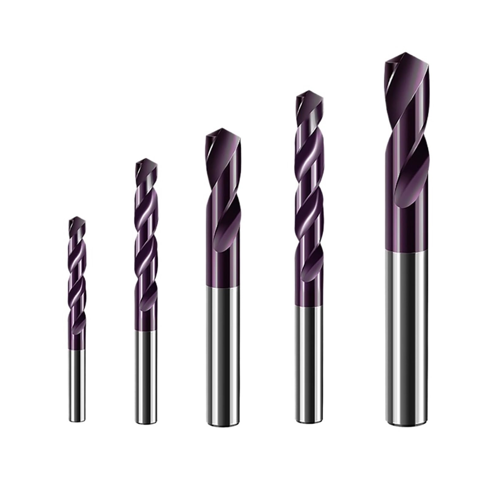 Vsharp HRC65° Solid Carbide Twist Drill Bit Tungsten Steel Alloy