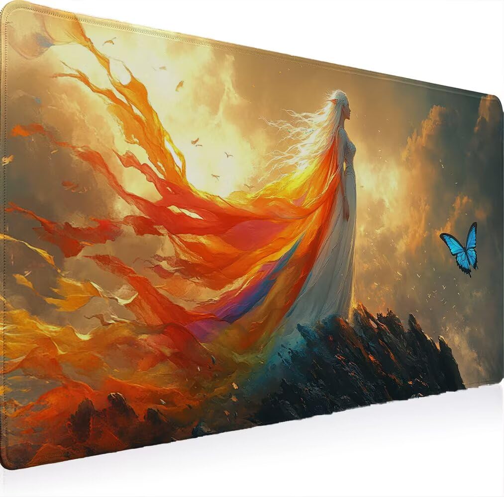 Podkładka pod mysz, podkładka pod mysz XXL 1200 x 600 podkładka pod mysz dla graczy, wodoodporna gumowa podstawa, duża podkładka pod mysz do gier na biurko szyte krawędzie wodoodporna antypoślizgowa