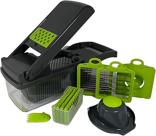 Picador de verduras  Picador de alimentos multifuncional 12 en 1  Cortador de verduras de cocina  Picador de cebolla profesional  Picador de