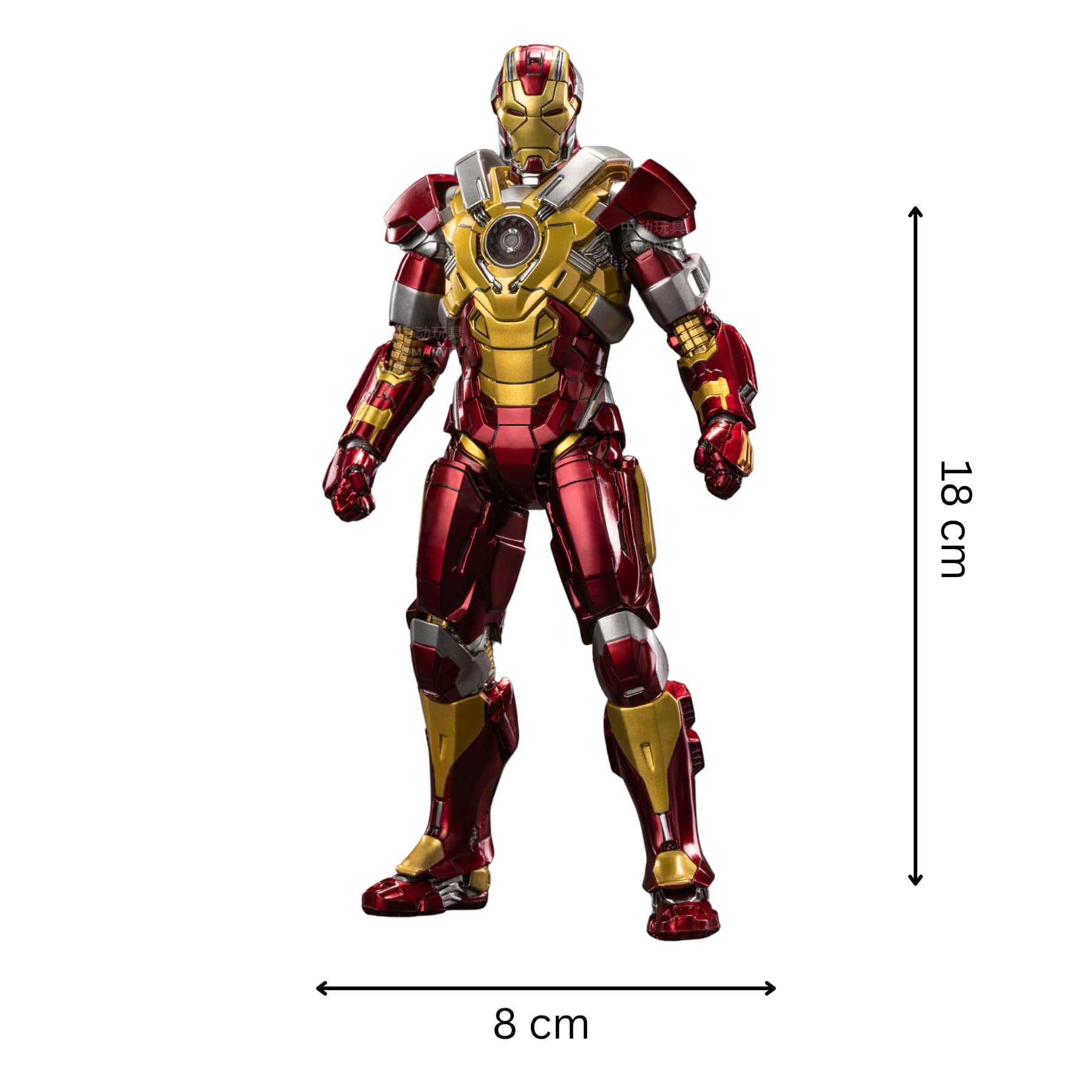 Buy ZD Toys Action Figure - 7 Inch Iron Man Mark 17 Heartbreaker