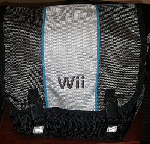 Crazyondigital Premium Soft Black Messenger Bag for Nintendo Wii Console