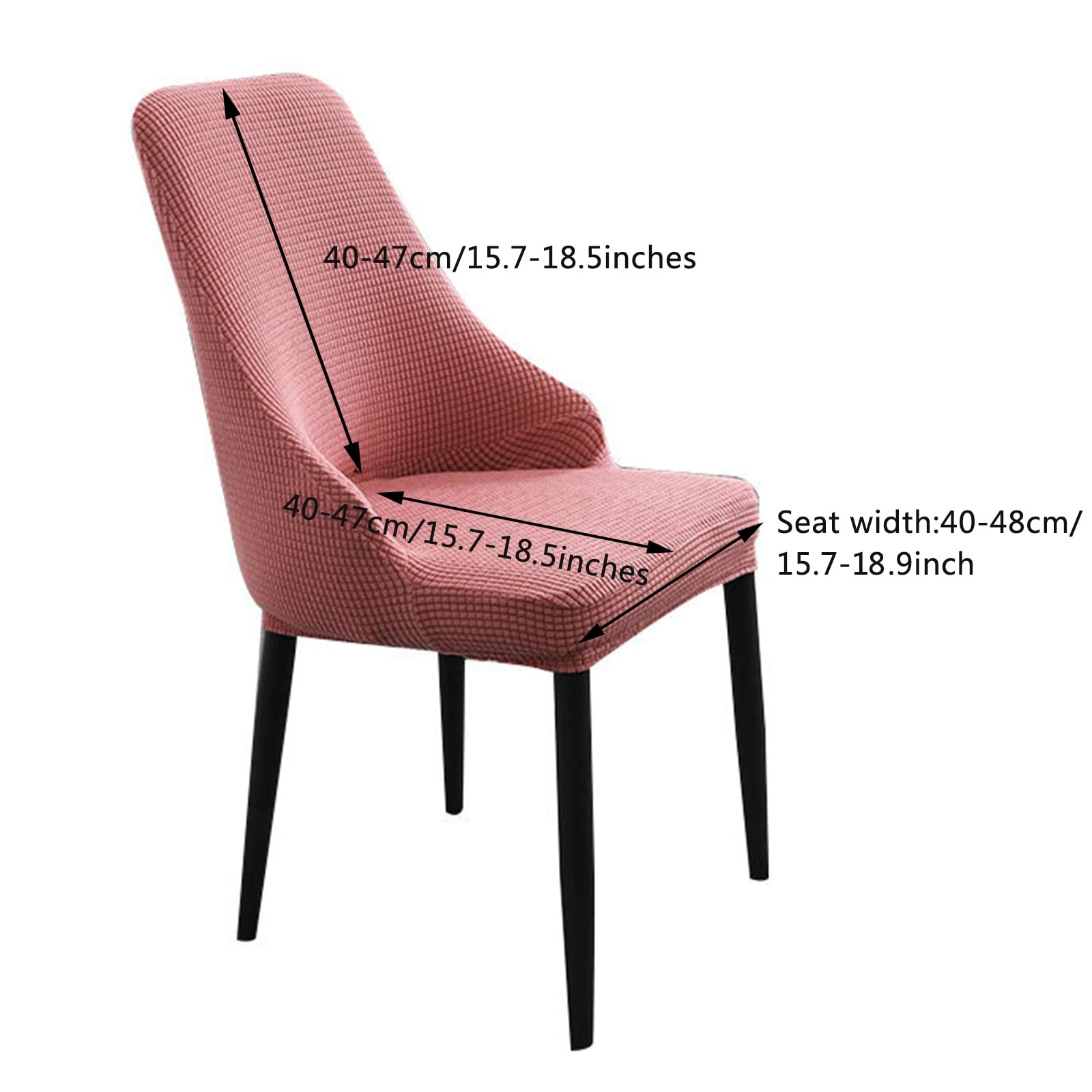 Set di 6 coprisedia elasticizzati universali con braccioli per sedie da pranzo con schienale alto, lavabili, protezione per sedia da ufficio nordico, vestibilità elastica, coperture resistenti per