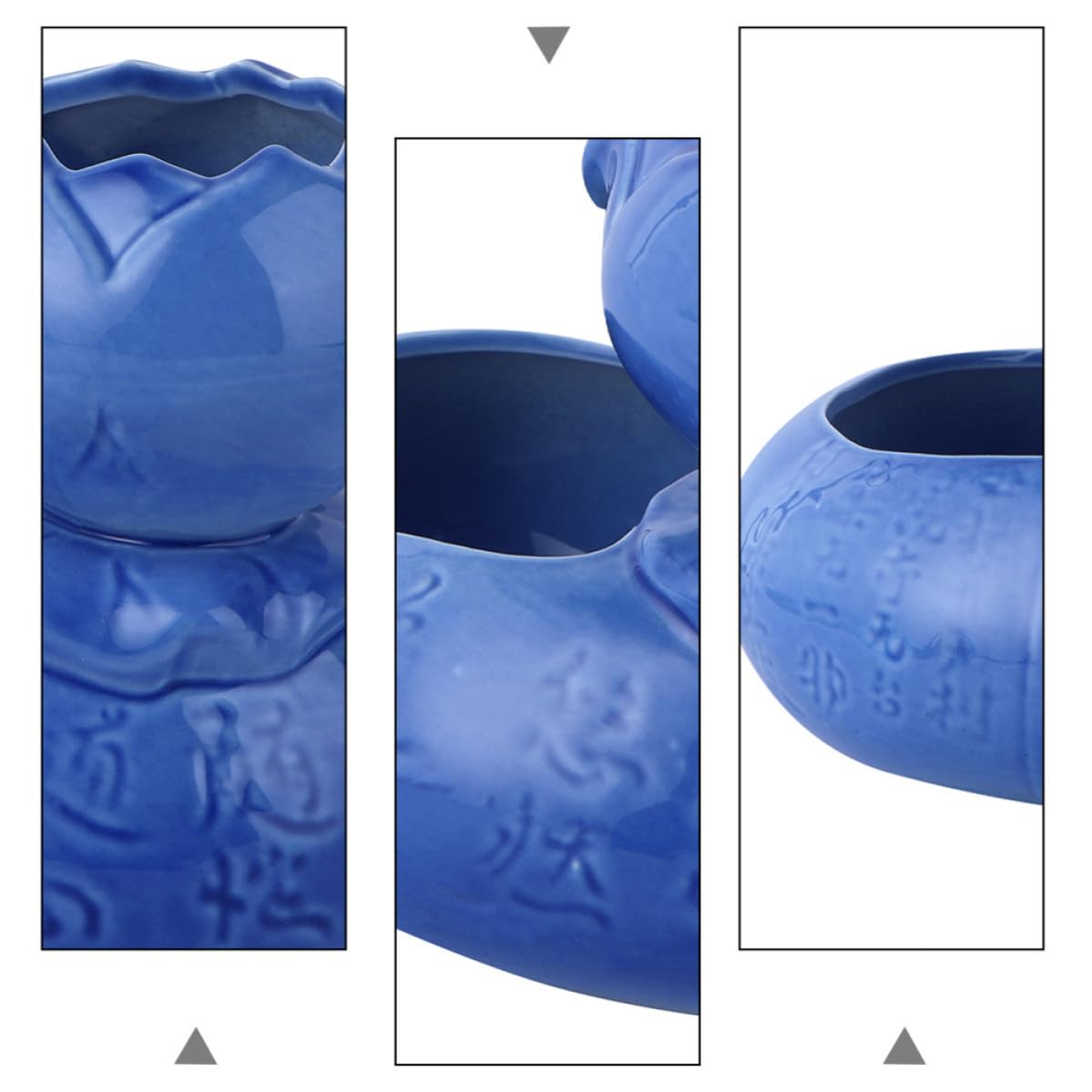 Katzentrinkbrunnen USB Kreativ Zirkulierend, Keramik Lotus Blau