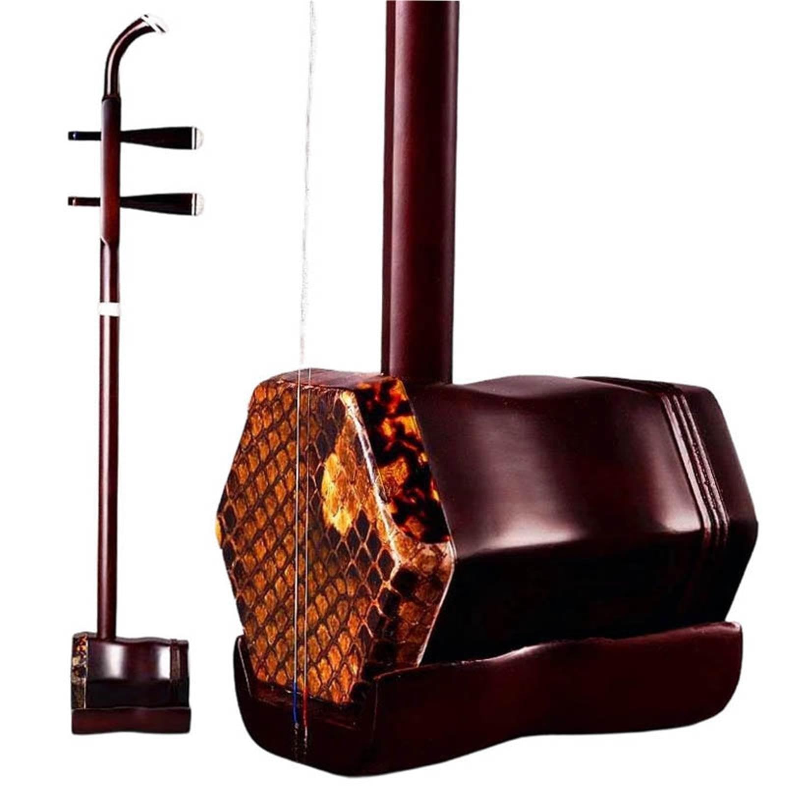 Dorosłych Erhu Profesjonalny Instrument 2-strunowy Erhu Z Hebanu Trwały