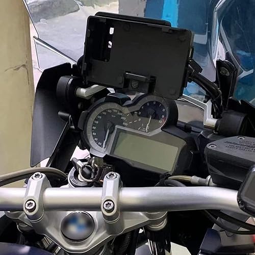 Miniatura 4 de WWB Soporte de navegación para teléfono celular BMW R1200GS ADV F700 800GS CRF1000L Africa Twin para motocicleta Honda carga USB de 0.472in