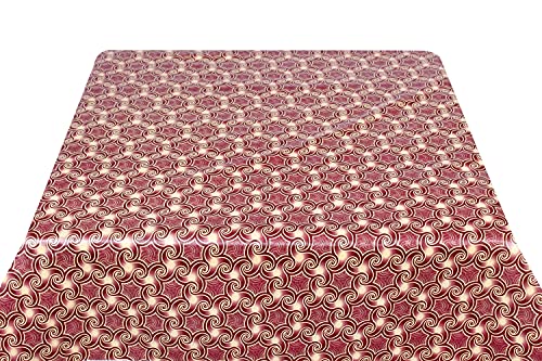 Image of The Furnishing Tree Waterproof Square Shaped Center Table Cover Size 40x40 inches with White Border Lace