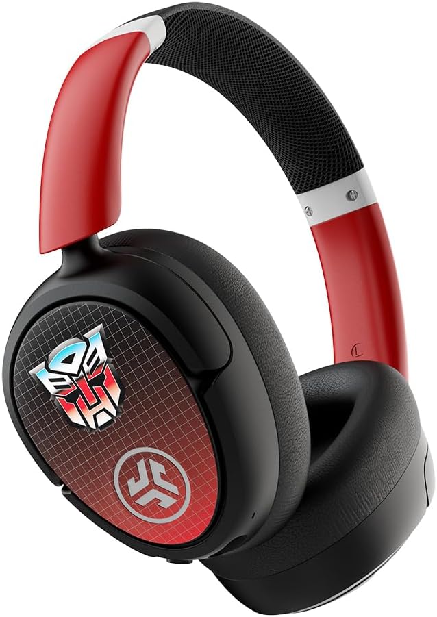 JLab JBuds Lux ANC Limited Edition Transformers Autobot Wireless Headphones, Hybrid Active Noise Cancelling, Customizable Sound, Spatial Audio Compatible, Premium Over-Ear Bluetooth Headset
