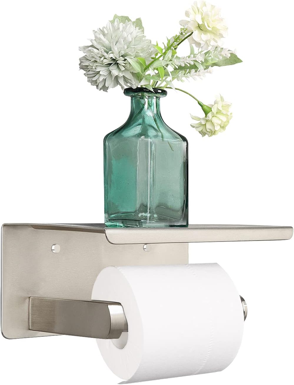 Toilet Paper Holder,Bathroom Tissue Holder with Mobile Phone Storage Shelf - Amazon.com