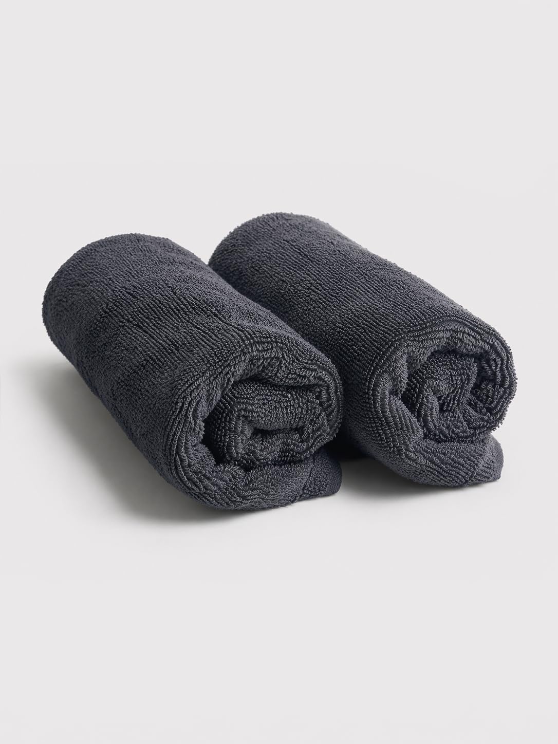 Tee Projekt Cotton Face Towels Set of 2, Ultra Soft & Quick Dry, Premium 480 GSM Small Towels for Face & Daily Use, 30 x 30 cm, Grey-image-23