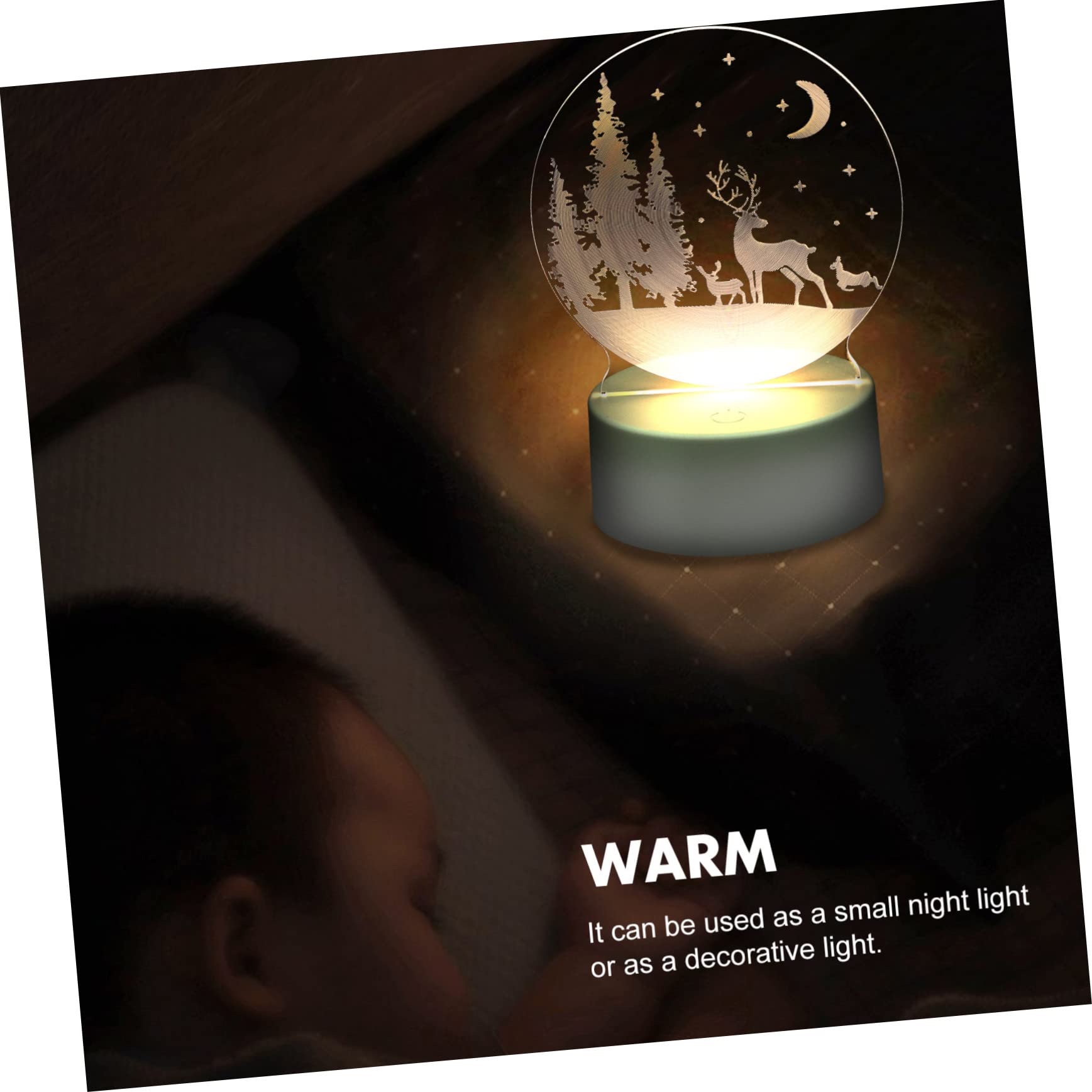 Luce notturna a LED con 2 USB type A e type C - FAI SRL