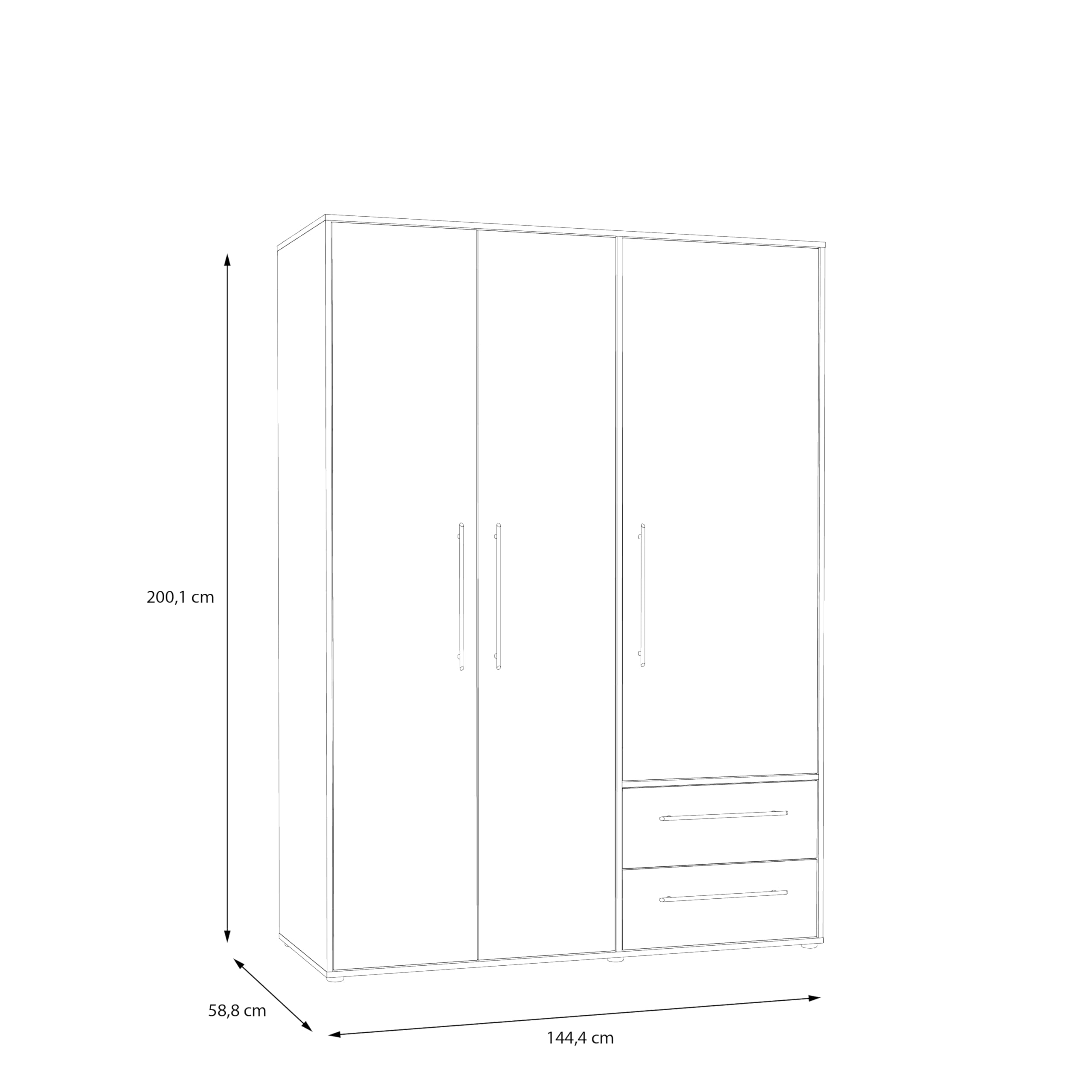 Forte Jupiter Schrank 140 150 – Bild 4