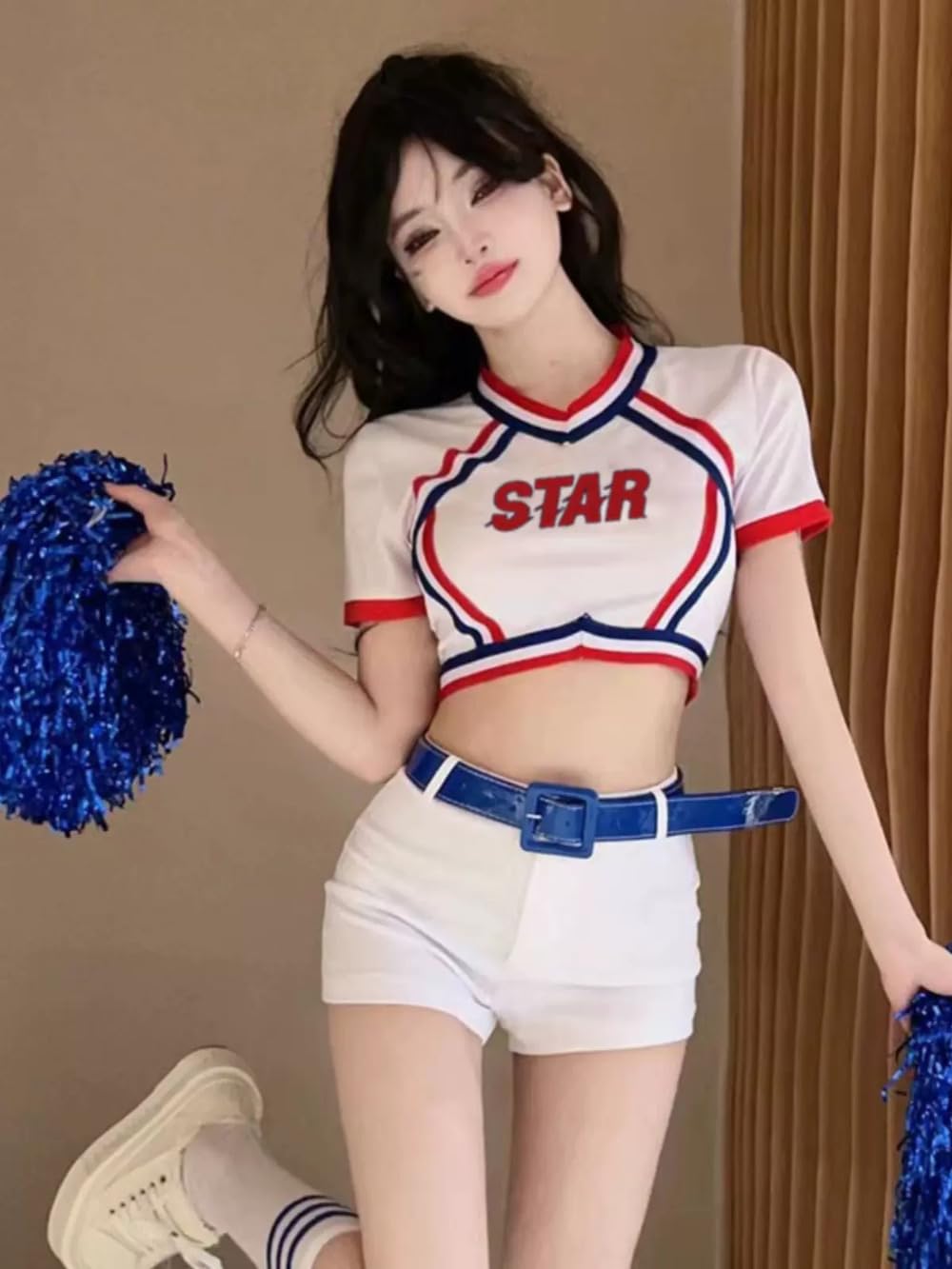 Amazon | チアガール k-pop 衣装 韓国 ダンス衣装 チア衣装 Amazon | チアガール k-pop 衣装 韓国 ダンス衣装 チア衣装