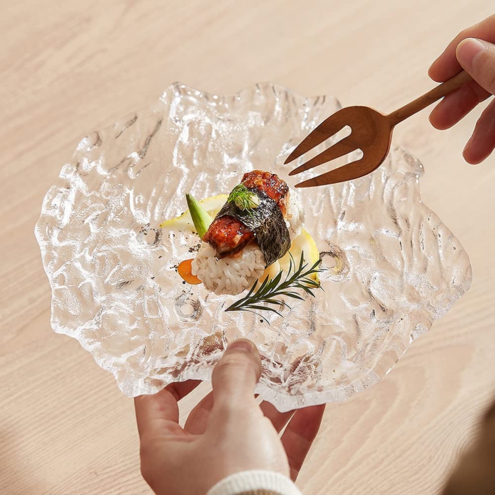 Amazon.com: Appetizer Bowls Creative Glacier Crystal Glass Plate