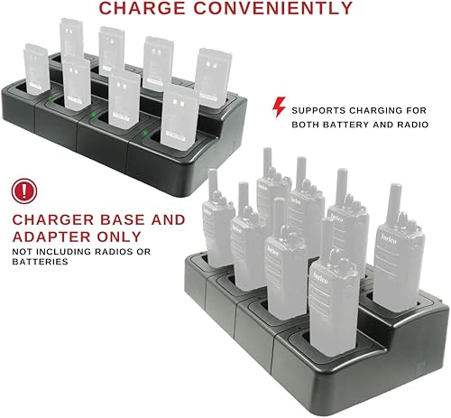 Miniatura 4 de Inrico T529A Push-to-Talk Over Cell (PoC) Base de cargador de radio PoC de ocho vías Estación de cargador de radio bidireccional Cargador de