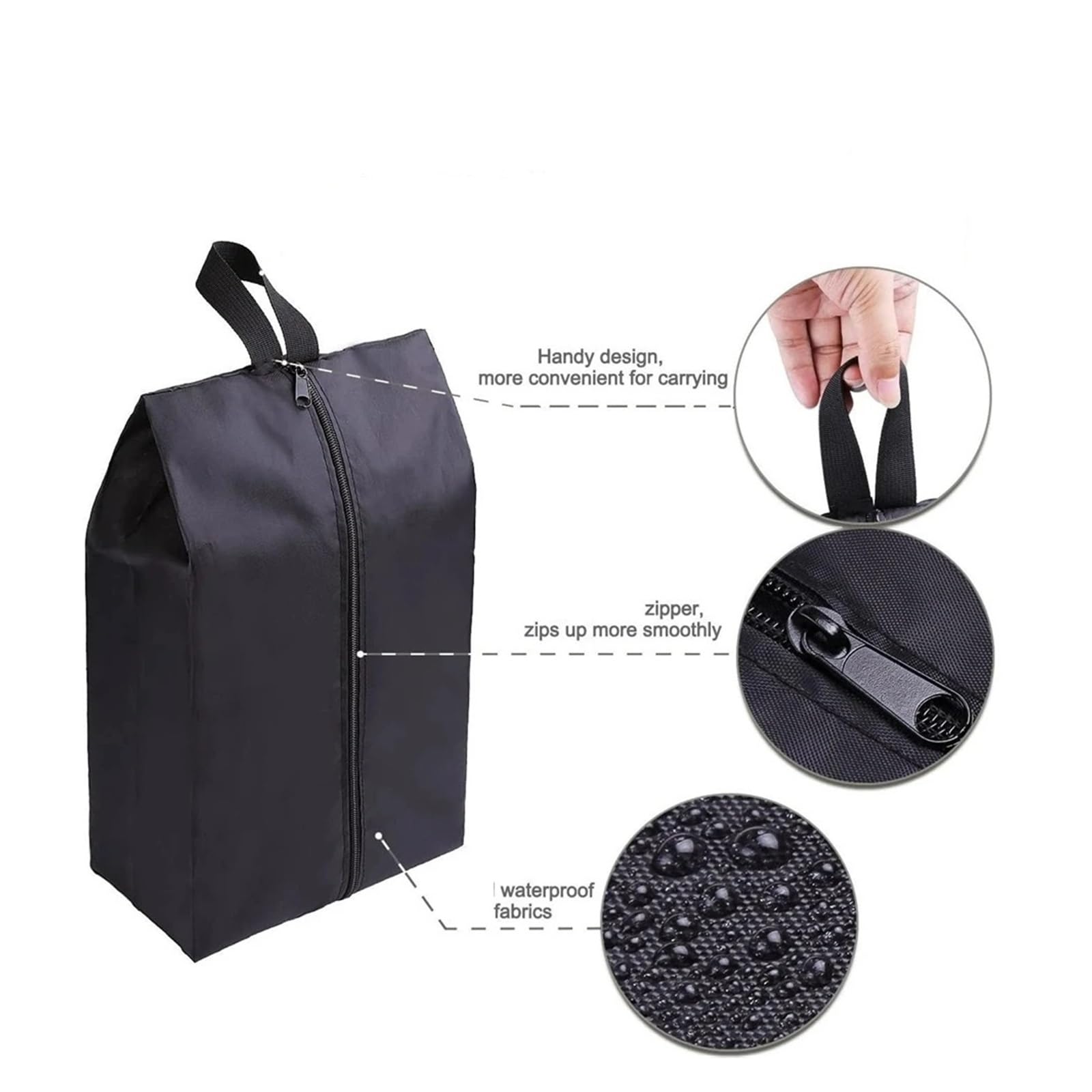 Bolsa para Zapatos Paquete de 2 o 4 Bolsas Almacenamiento Zapatos Impermeables Nailon portátiles