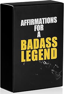 Affirmation Cards for Men - Funny Motivational & Inspirational Deck | Unique Birthday Gifts for Boyfriend,Husband,Brother, Dad | Badass Self Care Gifts for Men Who Have Everything