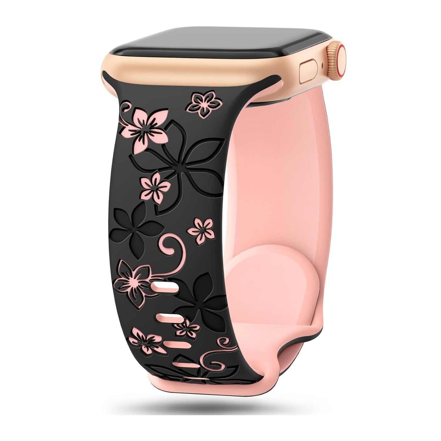Soft Silicone Watch Strap Compatible with Apple Watch Series 9 8 7 6 SE 5 4 3 2 1 Ultra – Adjustable Sport Watch Band for Men & Women, 38mm 40mm 41mm-picture-17
