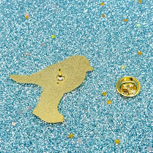 Image of Adorable Booted Bird Pin - Animal World Series | Premium Enamel Pin - Statement Lapel Pin - Plated Badge for Clothing, Bags, Hats, Jackets, and Lanyards