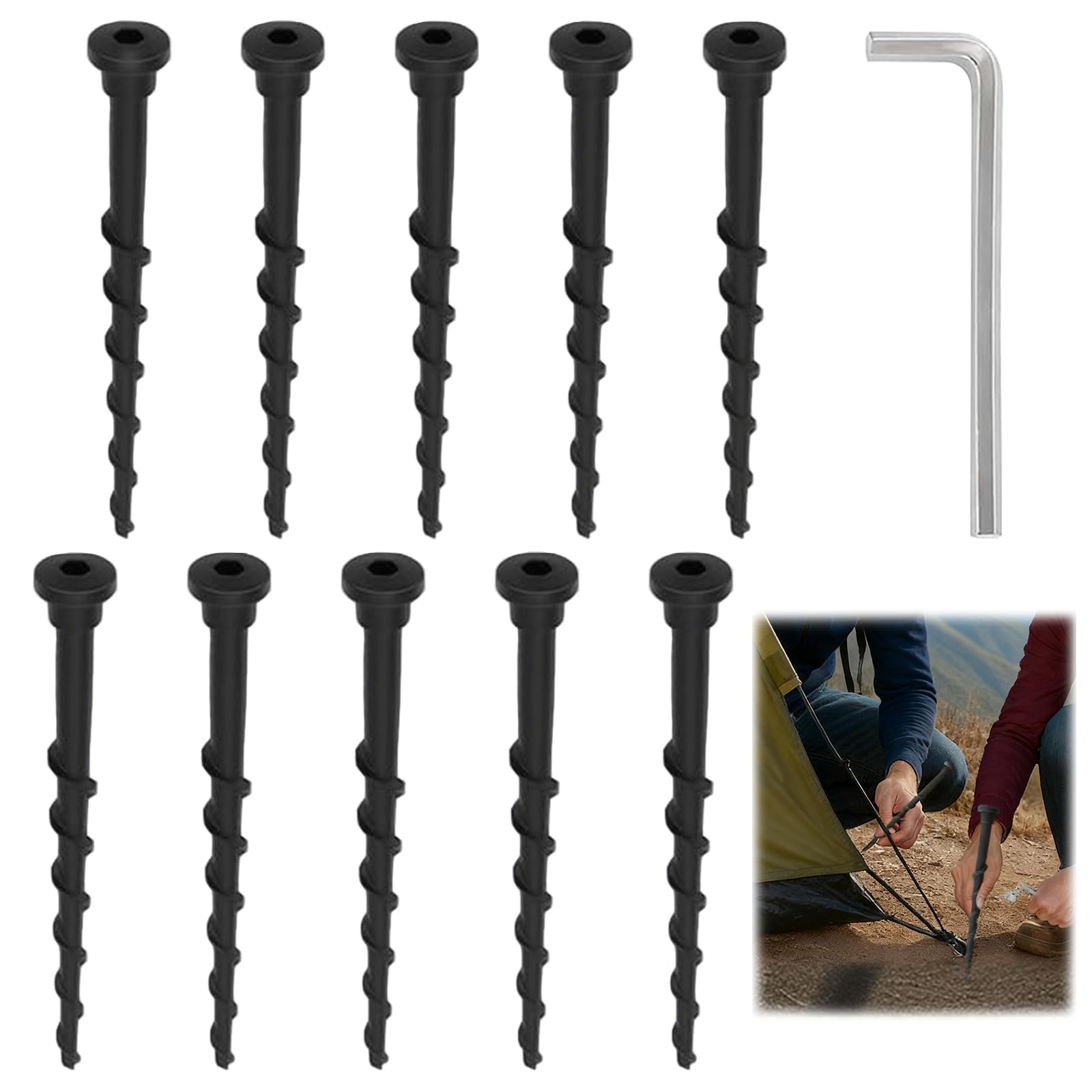 10 Pezzi Viti per Stazione di Ricarica Tosaerba Compatibili con Husqvarna Automower 105 305 308, 13,7cm Picchetti Giardino per 308X 220AC 230ACX 260ACX 265ACX 320 330X, Attrezzi da Giardino