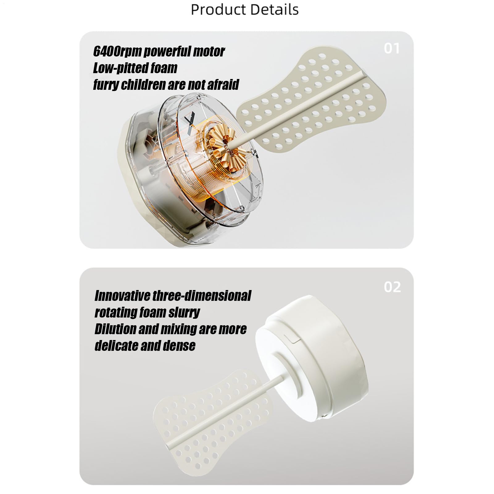 Dispenser elettrico di schiuma per animali domestici Doccia Sapone Maker 400 ml Macchina a bolle ricaricabile Miscelatore per shampoo a basso rumore per cane gatto Bagno Cucina Lavello Pulizia