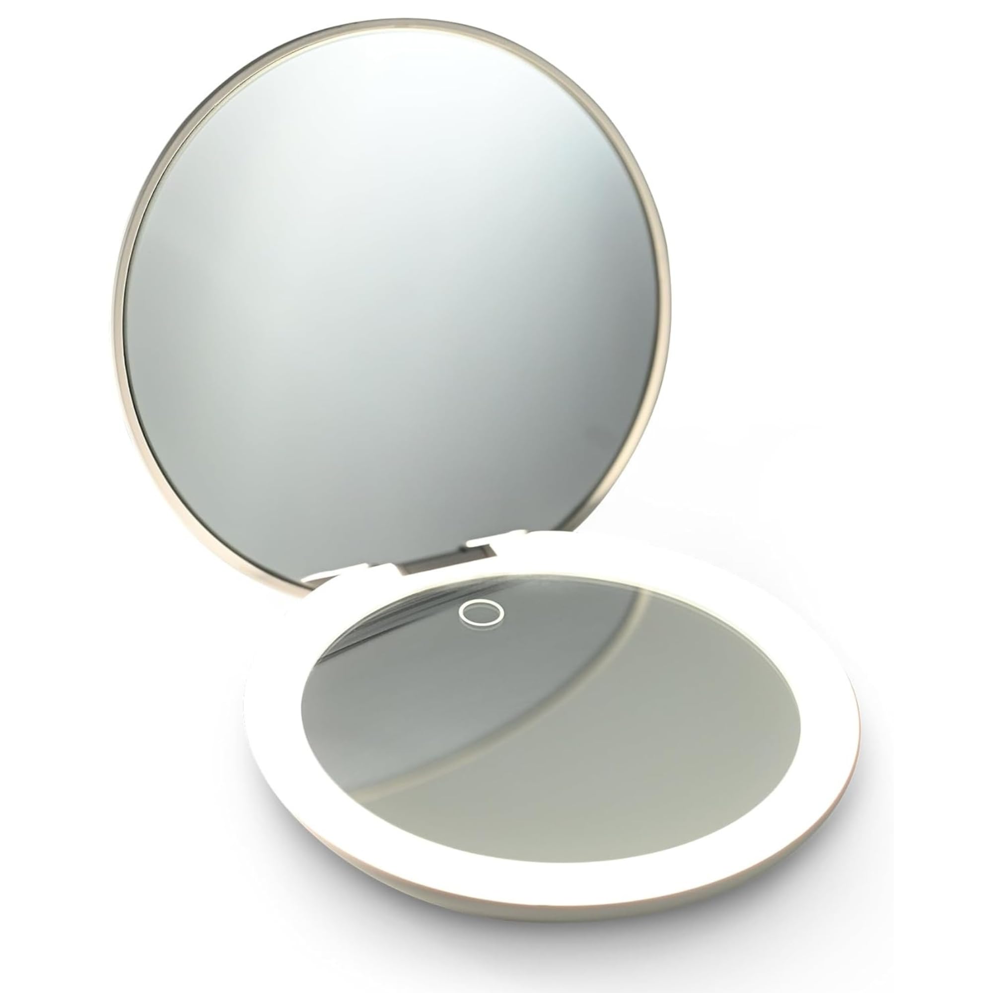 Moptrek g LED Compact Mirror with Light and 1x and 10x Magnifying