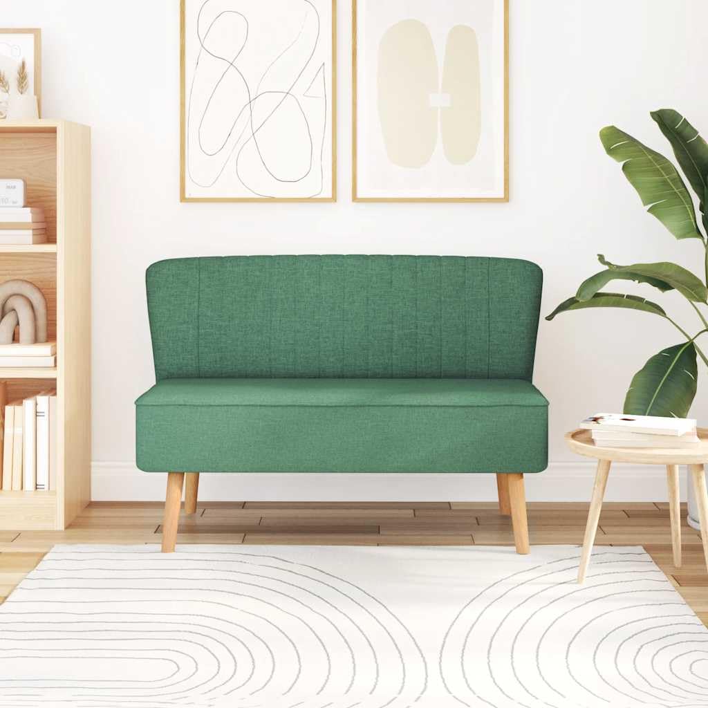 Tomostar Canapé 2 Places, Causeuse de Salon Sofa 2 Places 117x55,5x77 cm Tissu Vert