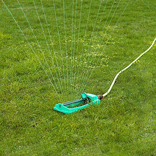 Brizer Oscillating Lawn Sprinkler, Waters 3,000 Ft. Of Lawn Care, Water Hose For Grass, Sprinkler For Yard, Sprinklers Oscillating, Garden Hose Nozzle, Water Sprinkler For Lawns (Aqua) #TOP6