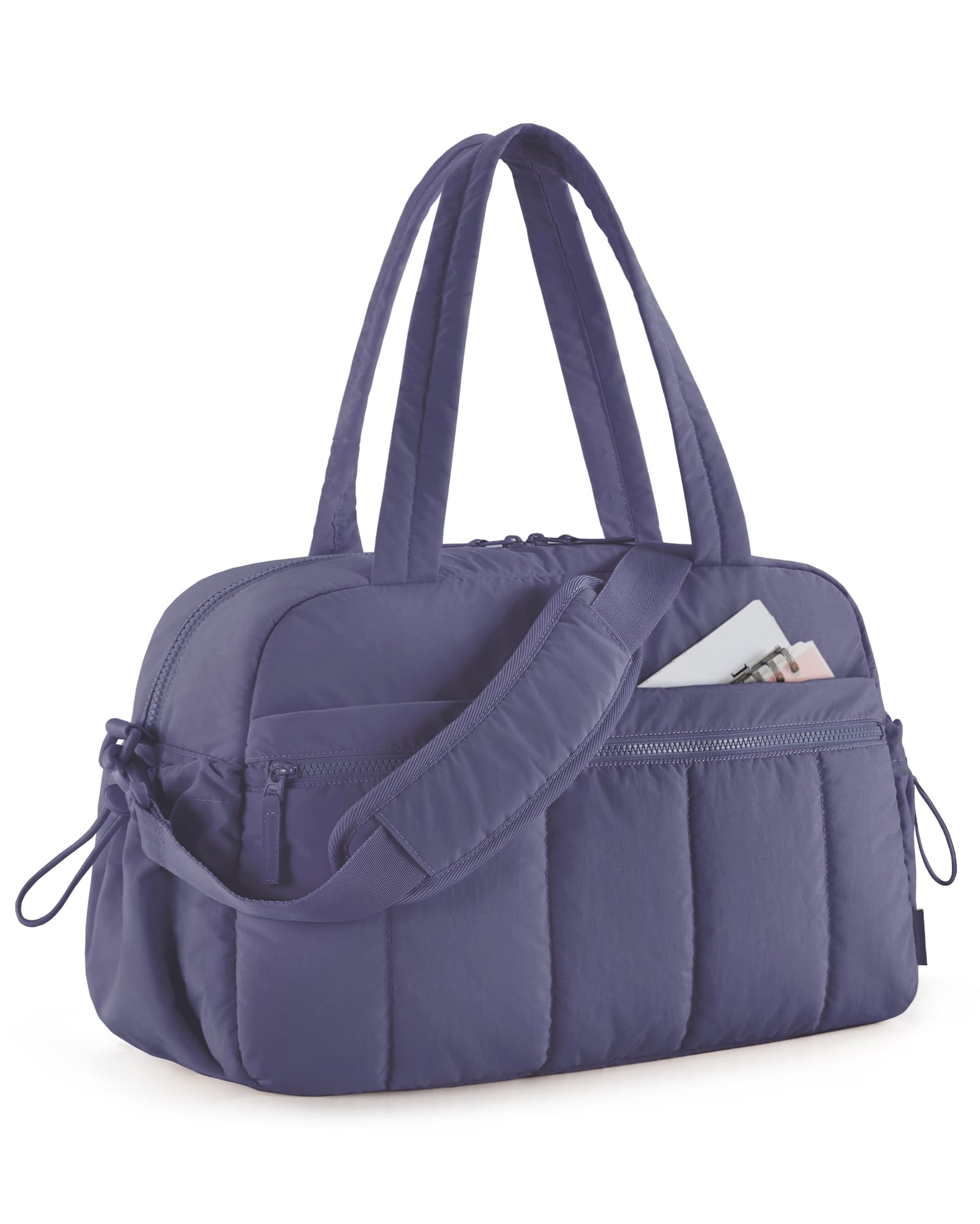 bagsmartGym Bag for Women, Duffle Bag for Travel with Wet Pocket, Carry on Weekender Bags for Women, Water Resistant Travel Bag Duffel Bag, Navy Blue