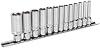 Sealey AK2747 Deep Sockets with Lock-On™ technology 1/4 Dr 4mm - 14mm on Rail