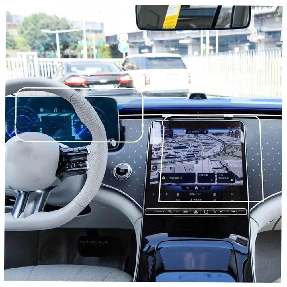 GPS para Coche Benz EQE 500 EQE 350 2022 2023, Protector de Pantalla táctil de Control de navegación y infoentretenimiento de Cristal Templado antiarañazos.