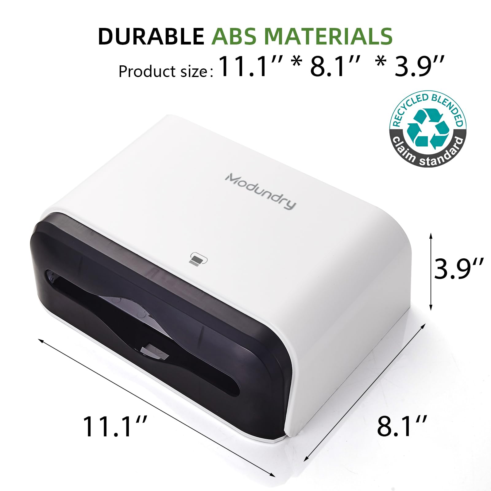 Dispenser per asciugamani di carta da parete, dispenser multiuso commerciale con serratura intelligente, adesivo senza foratura o viti da installare, porta asciugamani per bagno, bagno,