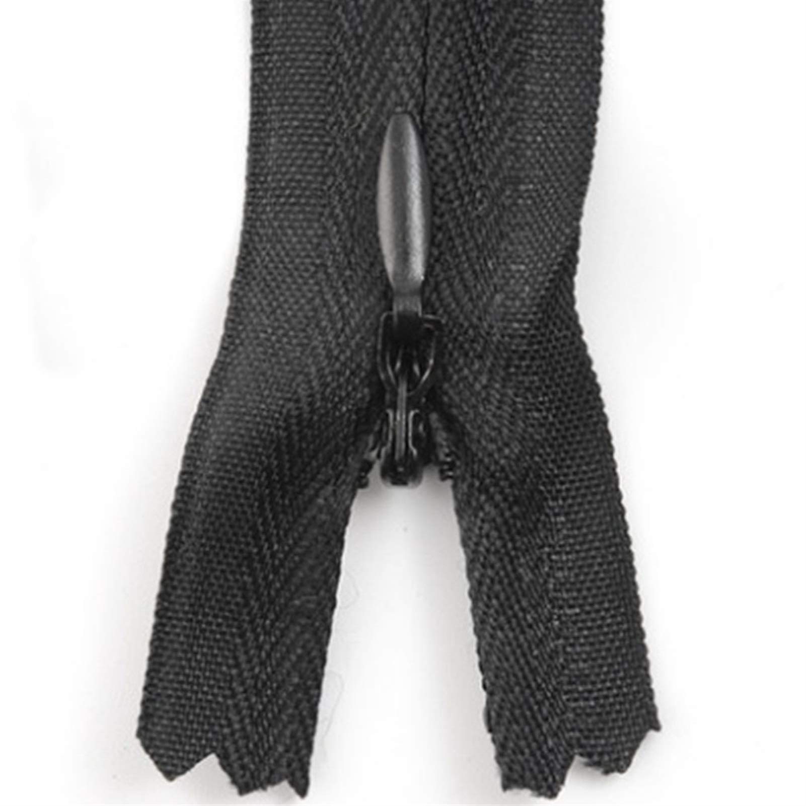 CFFQDQUANB Zipper for Bags, Zipper 10pcs/Bag 28cm-60cm NO.3 Long Invisible Zippers,for Sewing Clothes Accessory,(Black)