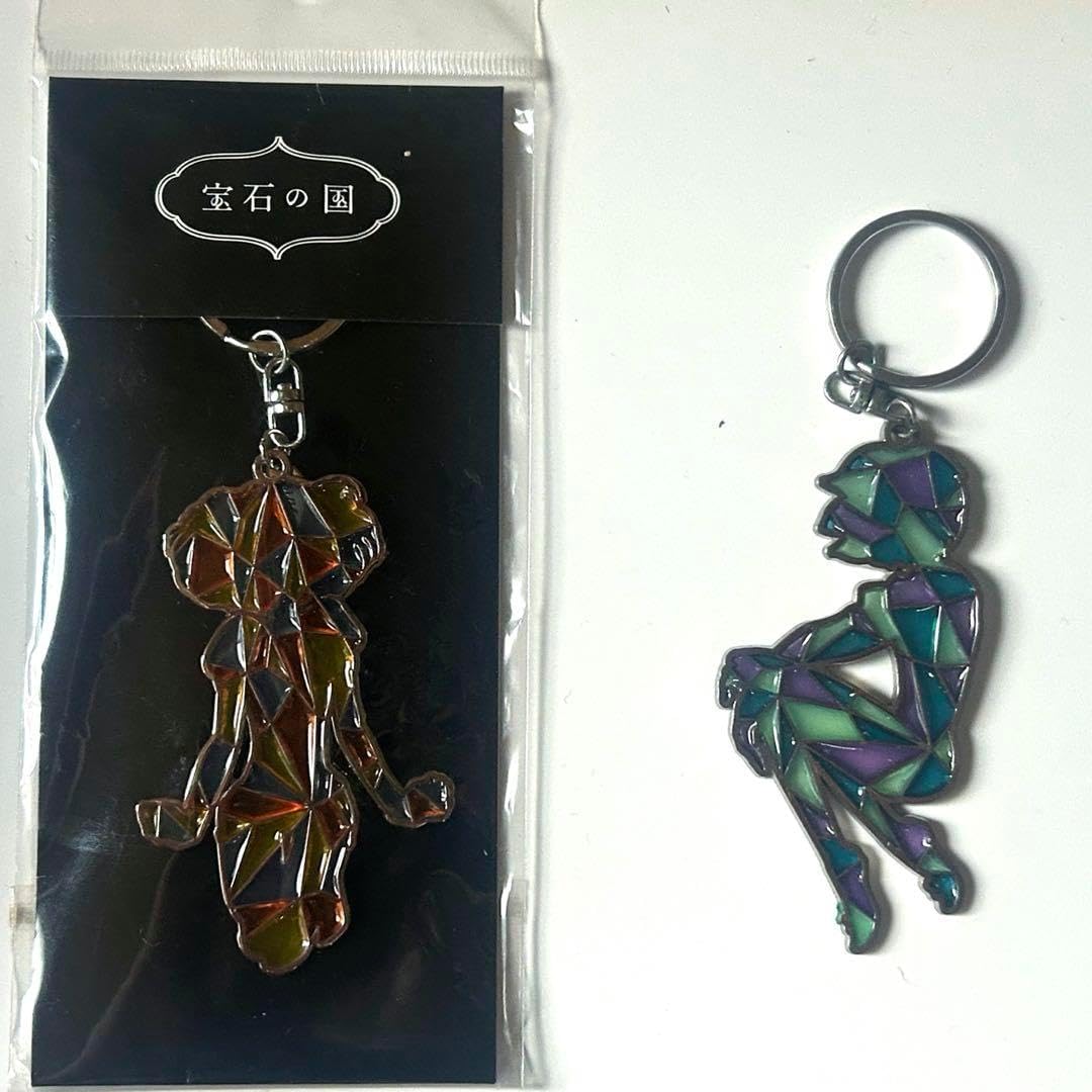 宝石の国 シンシャ ステンドグラス風キーホルダー フォス、シンシャ