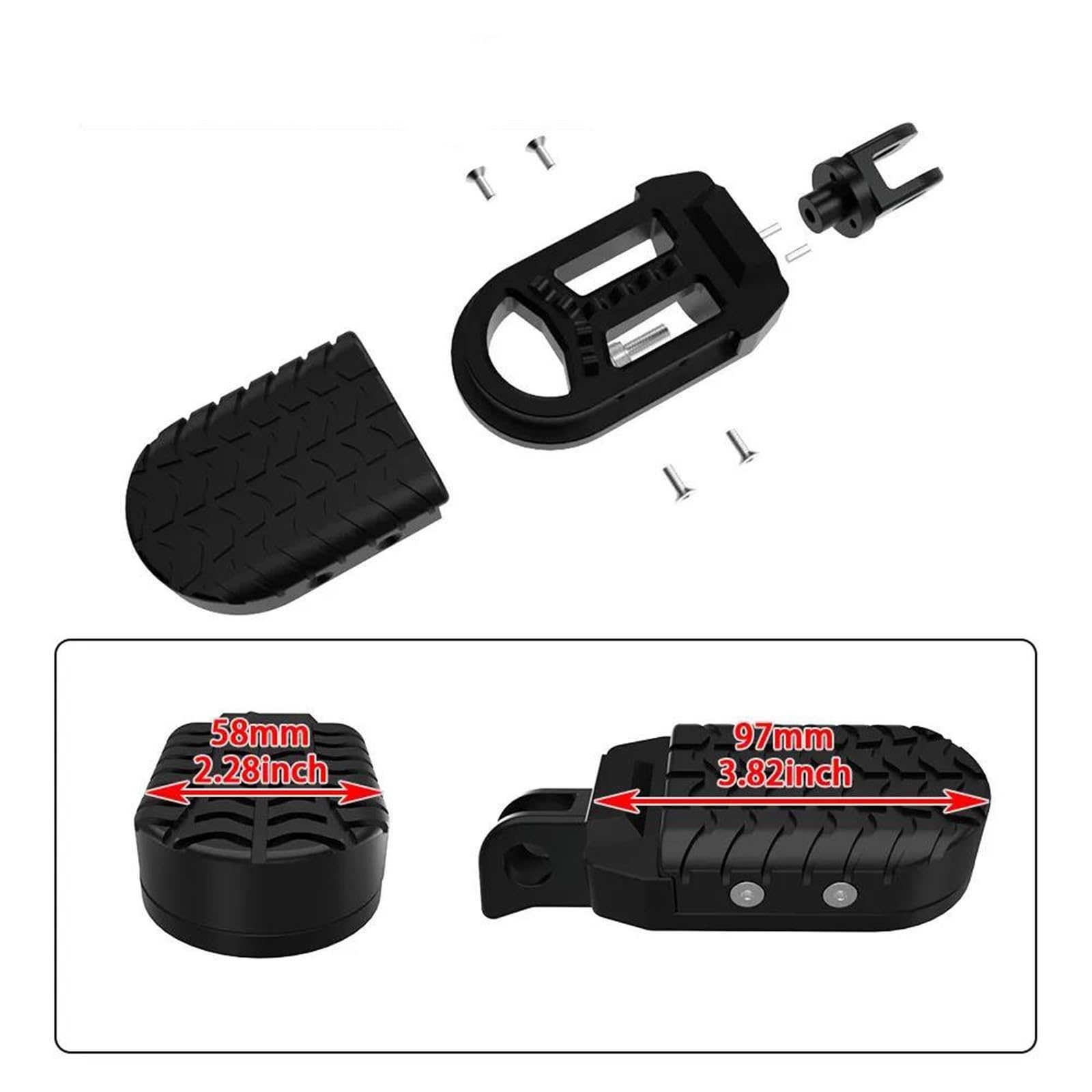 Parte della pedana Ricambi Per Moto, Poggiapiedi, Per Yamaha MT-09 Street, Per Rally Sport, Per Tracker 2013, 2014, 2015 E 2016. Accessori Per Scooter Pedane(Jaune)