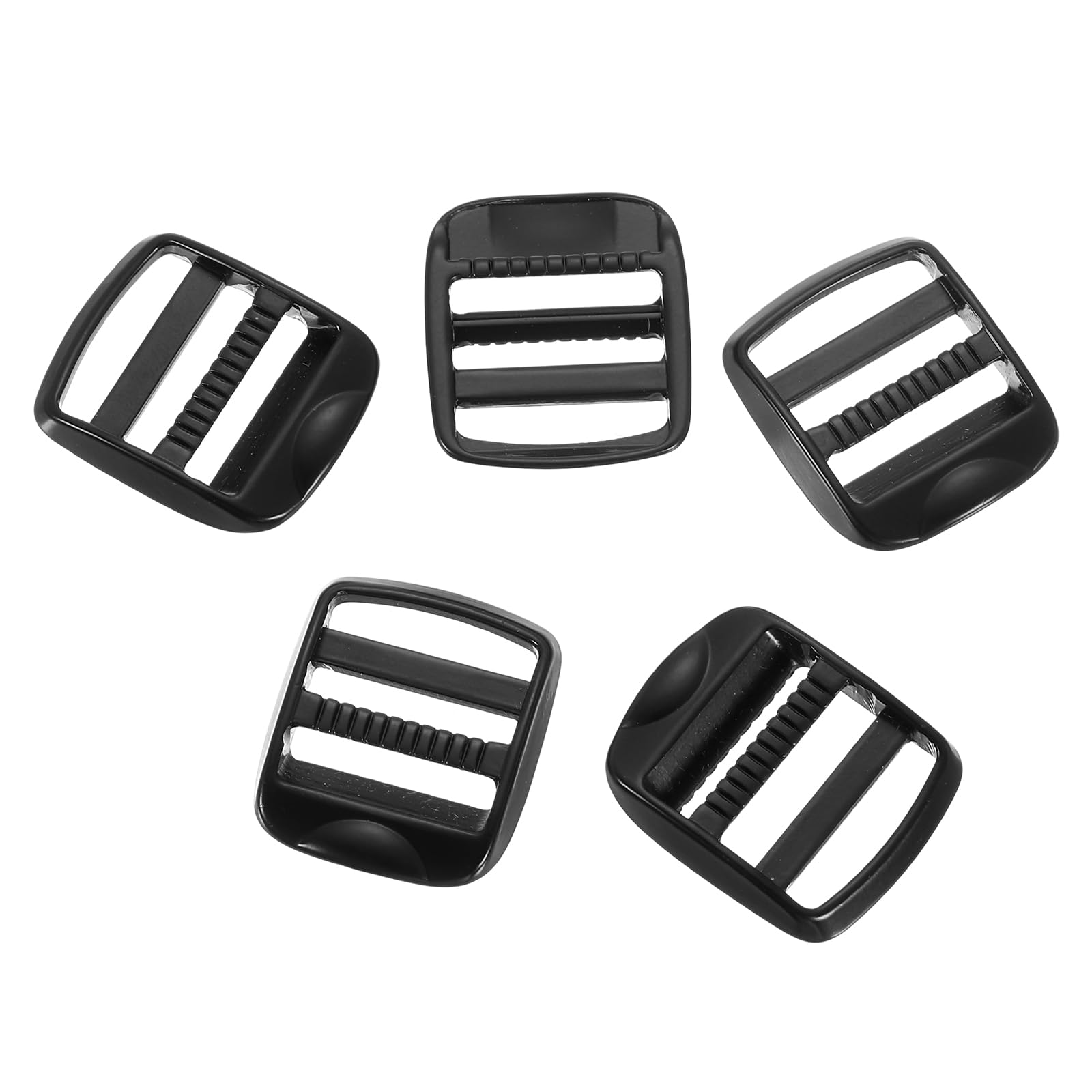 uxcell Metal Ladder Lock Slider, 5Pcs Zinc Alloy Buckle Adjuster Webbing Strap Release Buckles for Backpack Strap Replacement