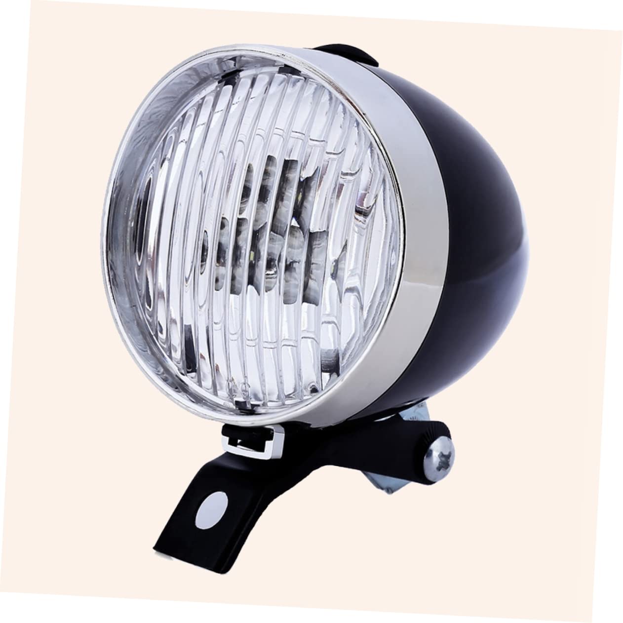 KOMBIUDA Vintage LED Headlight for Mountain Bikes Cycling Front Light with Beam Angle Switch for Night Riding and