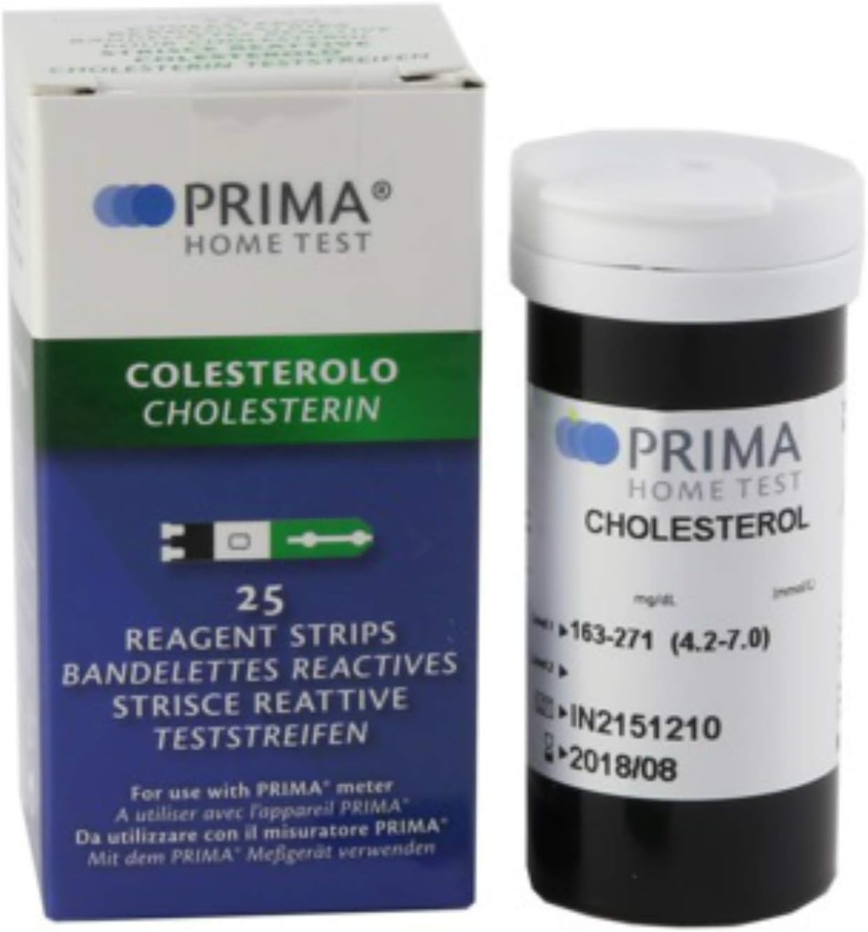 Prima Cholesterol Test Strips (Pack of 25 pcs)