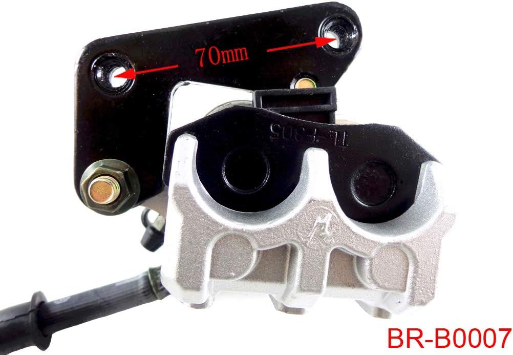 Front Hand Hydraulic Disc Brake Master Cylinder Caliper Assembly with New Brake Pads for 50cc 110cc 150cc 250cc GY6 Scooter Moped